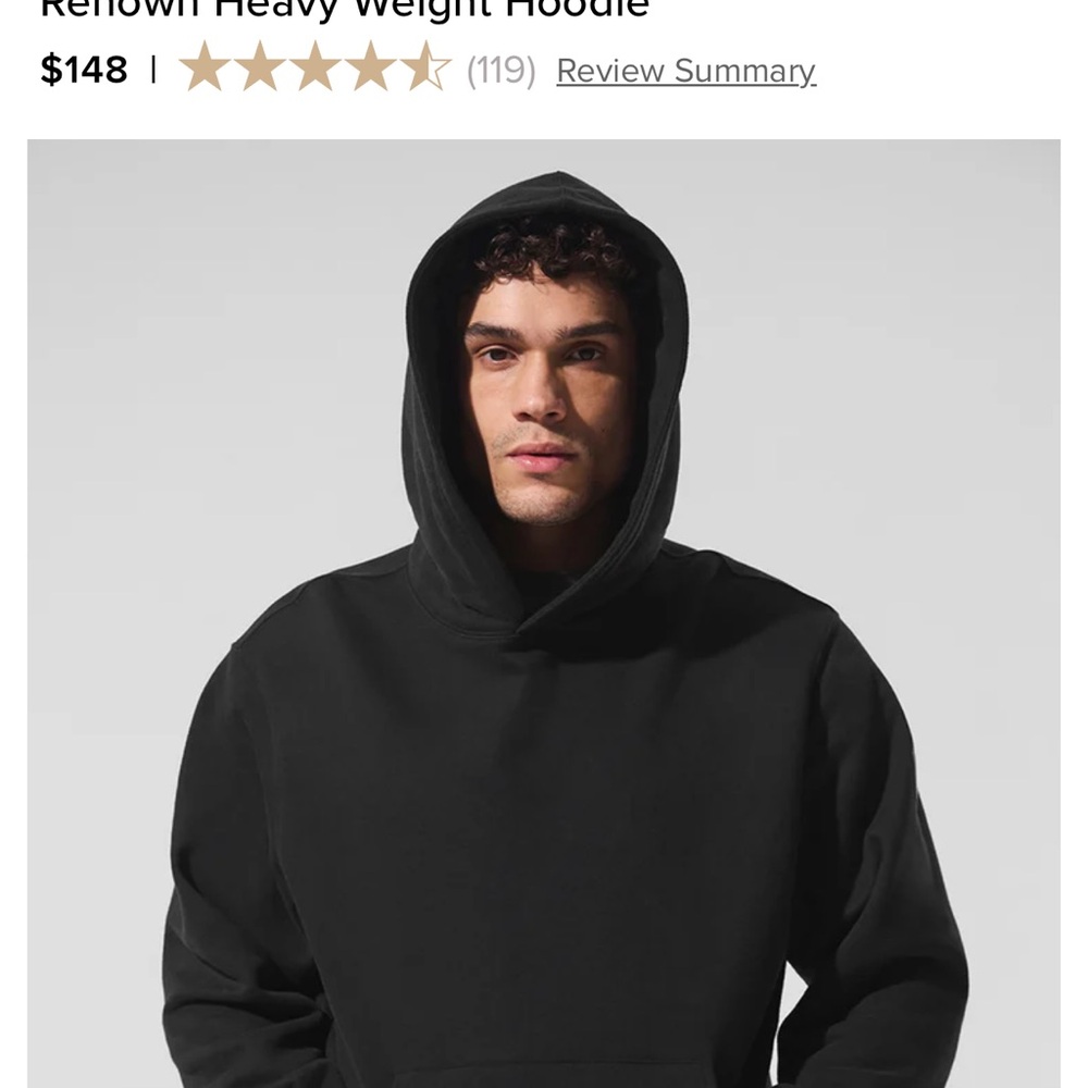 ALO Yoga Classic Black Hoodie